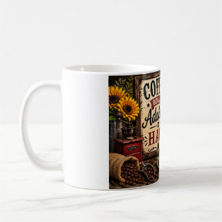 Rise & Caffeinate – Grappig ontwerp voor hanen kof Koffiemok