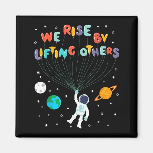 Rise Children Apparel Uni-kids Black Small We Rise Magneet (Voorkant)