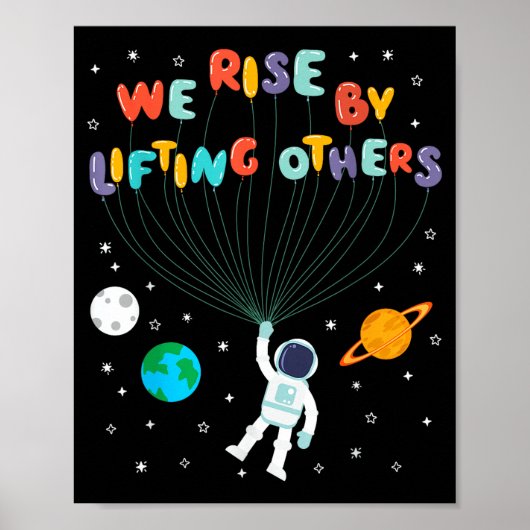 Rise Children Apparel Uni-kids Black Small We Rise Poster (Voorkant)