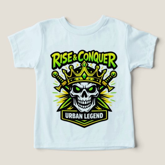 Rise & Conquer Urban Legend T-shirt 👑💀🔥 (Design voorkant)