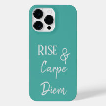 Rise en Carpe Diem Telefoon Case