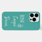 Rise en Carpe Diem Telefoon Case iPhone Hoesje (Achterkant horizontaal)
