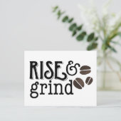 Rise en Grind Coffee Lovers Briefkaart (Staand voorkant)