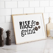 Rise en Grind Coffee Lovers Poster