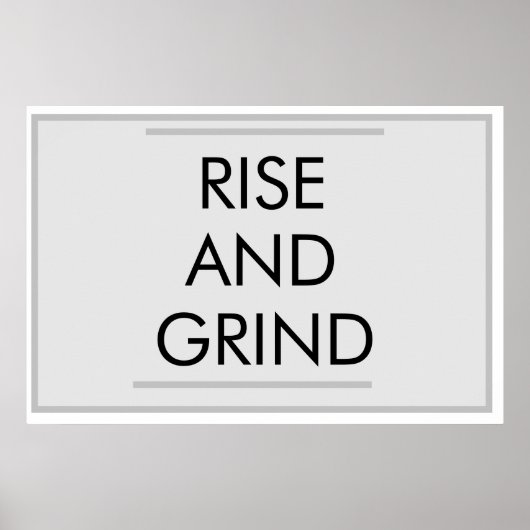 RISE EN GRIND POSTER (Voorkant)