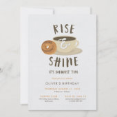 Rise en Shine Birthday Breakfast Kaart (Voorkant)