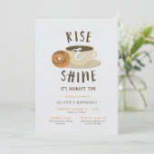 Rise en Shine Birthday Breakfast Kaart (Staand voorkant)