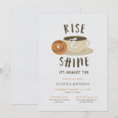 Rise en Shine Birthday Breakfast Kaart (Voorkant / Achterkant)