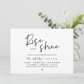 Rise en Shine, feest na bruiloft Kaart (Staand voorkant)