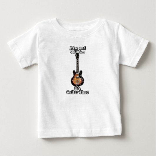 Rise en shine. Het is gitaartijd.  bruin (Voorkant)