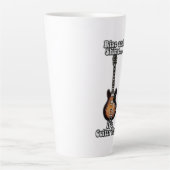 Rise en shine. Het is gitaartijd.  bruin Latte Mok (Voorkant)