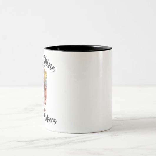 Rise en Shine Moeder Cluckers Shirt Funny Chicken Tweekleurige Koffiemok (Center)