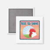 Rise en Shine Rooster Magneet (Voorkant / Achterkant)