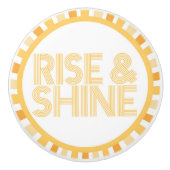 Rise en Shine Sunshine Knob Bathroom Morning Keramische Knop (Voorkant)