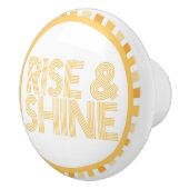 Rise en Shine Sunshine Knob Bathroom Morning Keramische Knop (Rechts)