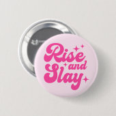 Rise en Slay Button Roze (Voorkant /achterkant)