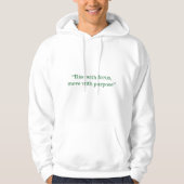 Rise Focus Move Purpose Minimaal Lettertype Hoodie (Voorkant)