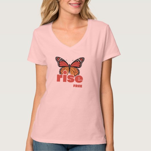 Rise Free Butterfly Women’s T-Shirt (Voorkant)