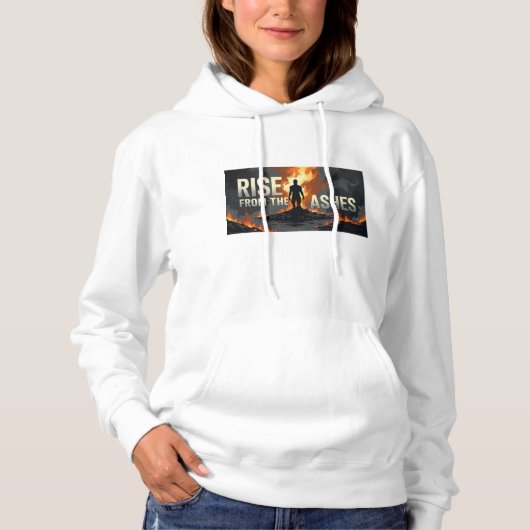 "Rise From The Ashes" Motivatie Hoodie - (Voorkant)