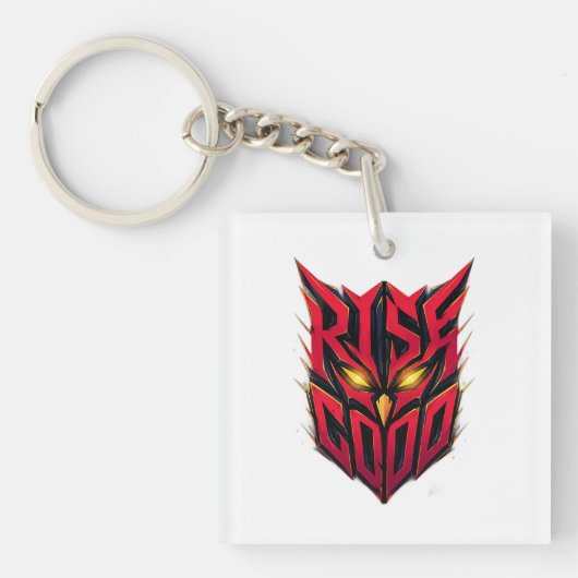 Rise God Uil Masker T-Shirt Sleutelhanger (voorkant)