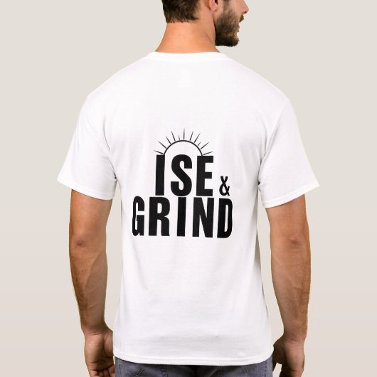 Rise & Grind Bold Sunrise T-shirt (Achterkant)