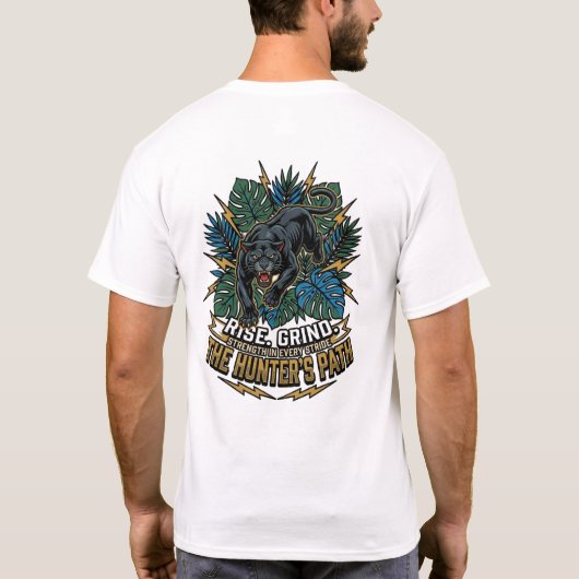 Rise Grind Conquer Panther T-Shirt – De Jager’s (Achterkant)