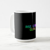 Rise Grind Glow Motivatie Mok (Voorkant links)