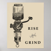 RISE & GRIND POSTER (Voorkant)