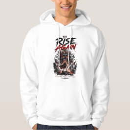 RISE Inspirerende Motivatie Kracht Krijger Hoodie