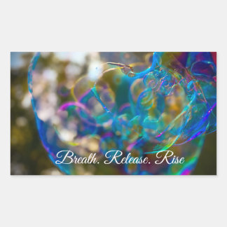 Rise like a bubble (stickers) rechthoekige sticker