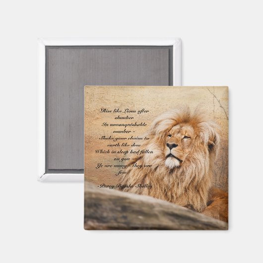 "Rise like Lions" Magneet (Voorkant / Achterkant)