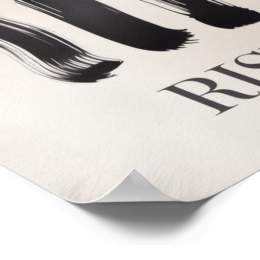 Rise – Minimalist Inspirational Poster for Mental  (Hoek)