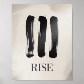 Rise – Minimalist Inspirational Poster for Mental  (Voorkant)