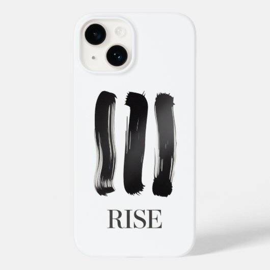 Rise Minimalist Motivational Phone Case (Achterkant)