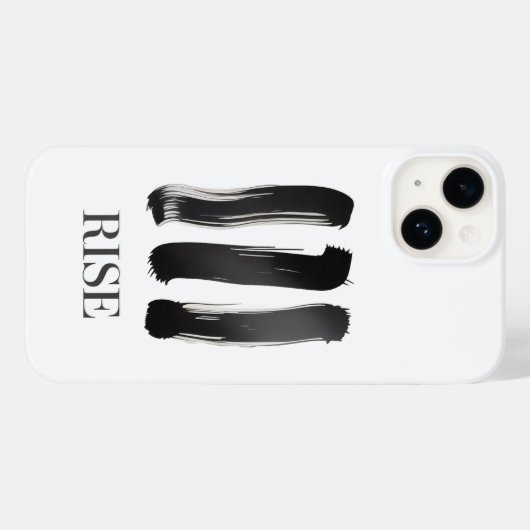 Rise Minimalist Motivational Phone Case (Achterkant (horizontaal))