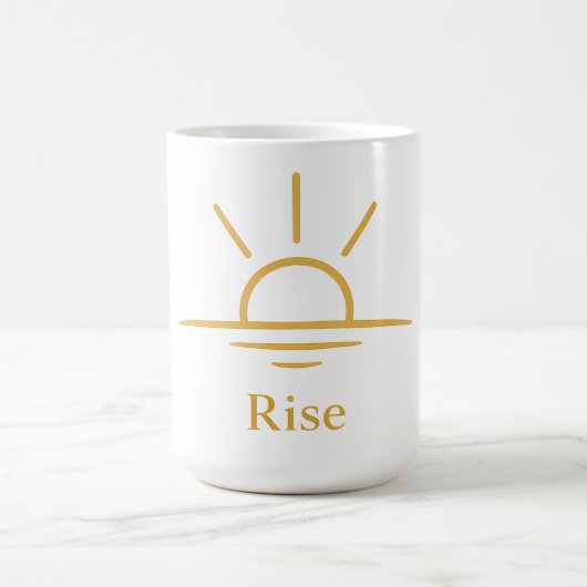 Rise — Minimalist Sunrise Koffiemok (Center)