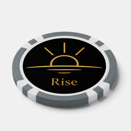 Rise — Minimalist Sunrise Poker Chips (Enkel)