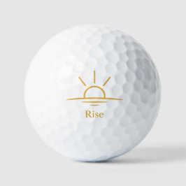 Rise — Minimalistische zonsopgang Golfballen