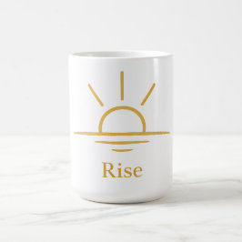 Rise — Minimalistische zonsopgang Koffiemok