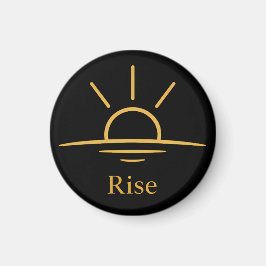 Rise — Minimalistische zonsopgang Magneet
