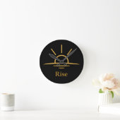Rise — Minimalistische zonsopgang Ronde Klok (Huis)