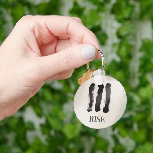 Rise Motivational | Empowering Brushstr Sleutelhanger (Hand)