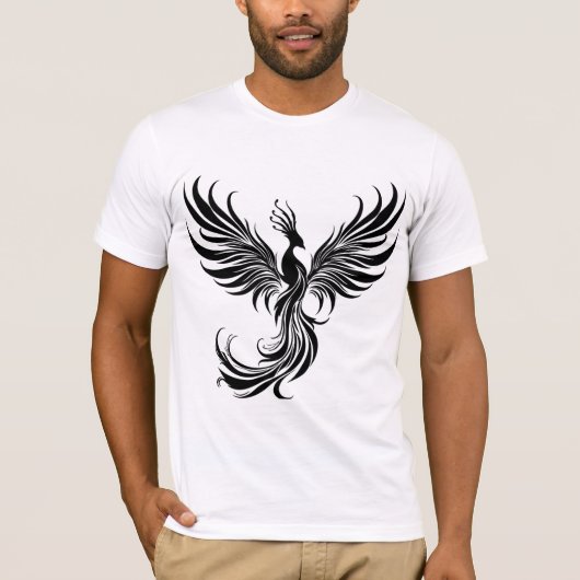Rise of the Phoenix – Fiery Mythical Bird T-shirt (Voorkant)
