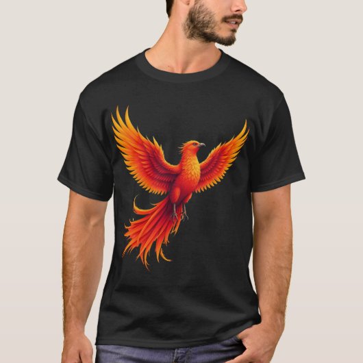 Rise of the Phoenix – Rebirth and Power Design T-shirt (Voorkant)