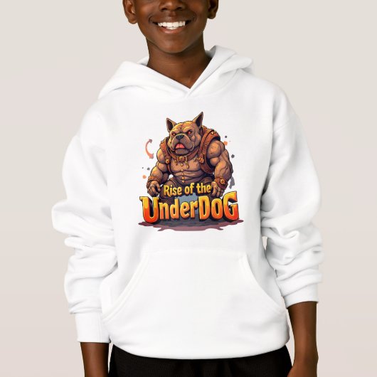 Rise of the Underdog Boys Hoodie – Motivational (Voorkant)