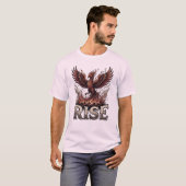 Rise Phoenix Fire Grafische Vintage T-Shirt (Voorkant volledig)