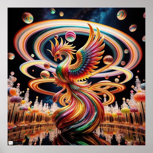 "Rise" - Phonenix Candyland Poster (Voorkant)