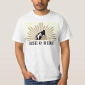 Rise & Ride - Goud T-shirt (Voorkant)