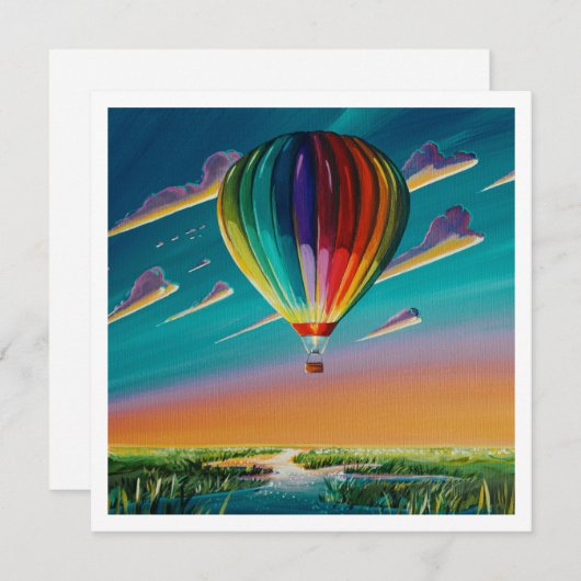 Rise & Shine Ballon - Mini Print (Voorkant / Achterkant)