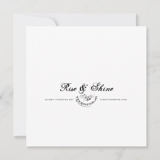 Rise & Shine Ballon - Mini Print (Achterkant)